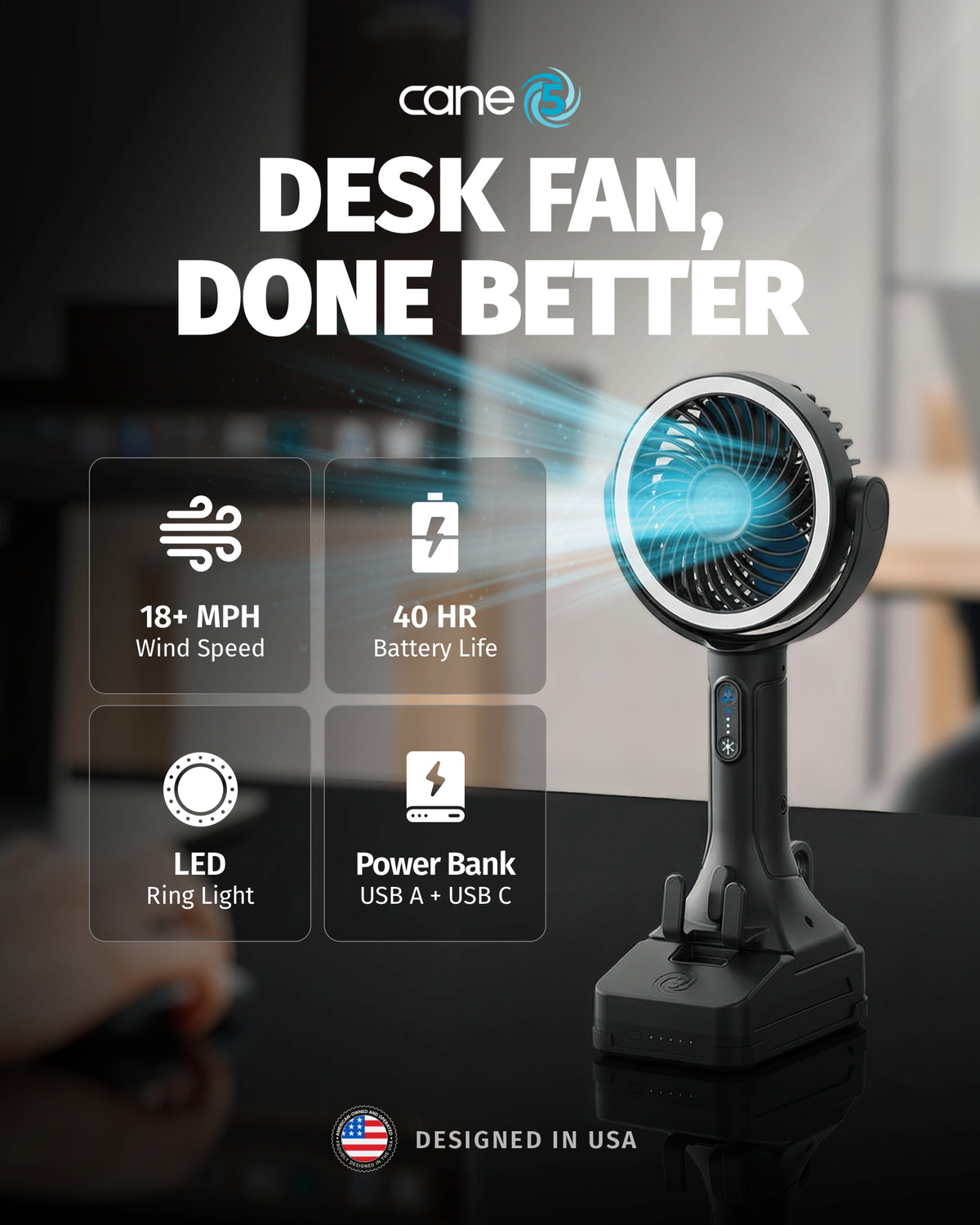 Desk product paid social ad creative by Ultra Marketing Group