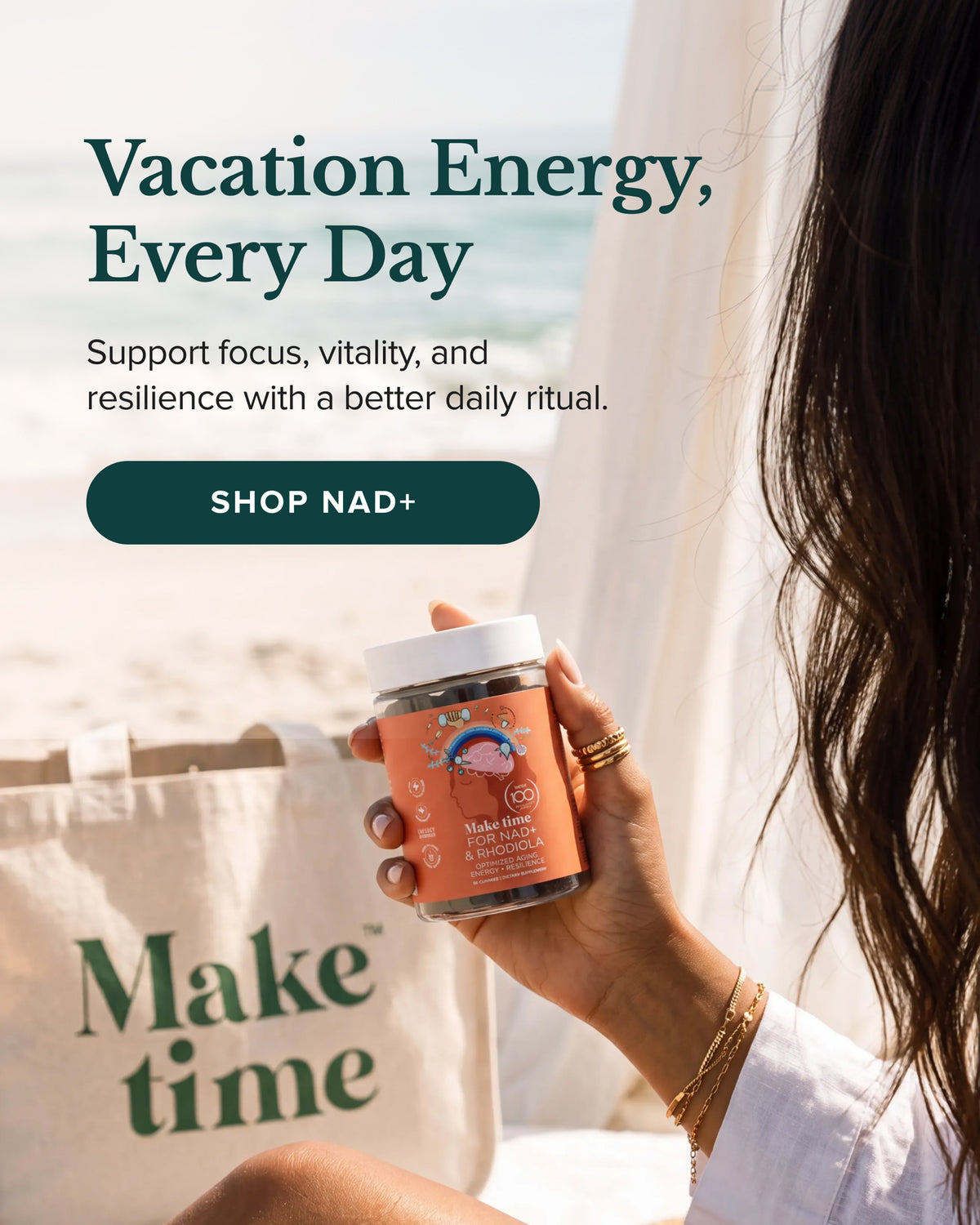 'Energy That Feels Easy' paid social ad creative by Ultra Marketing Group