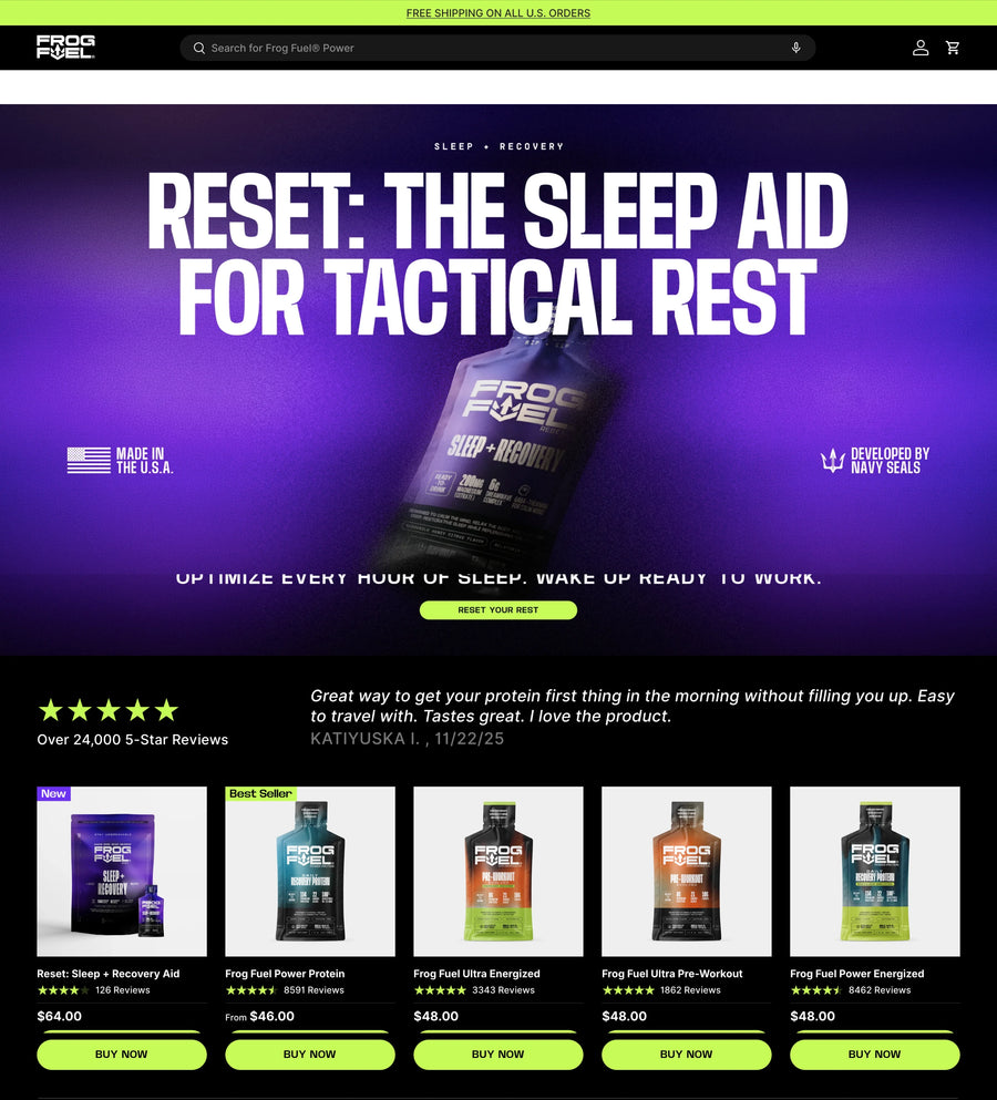 Shopify storefront designed and built by Ultra Marketing Group