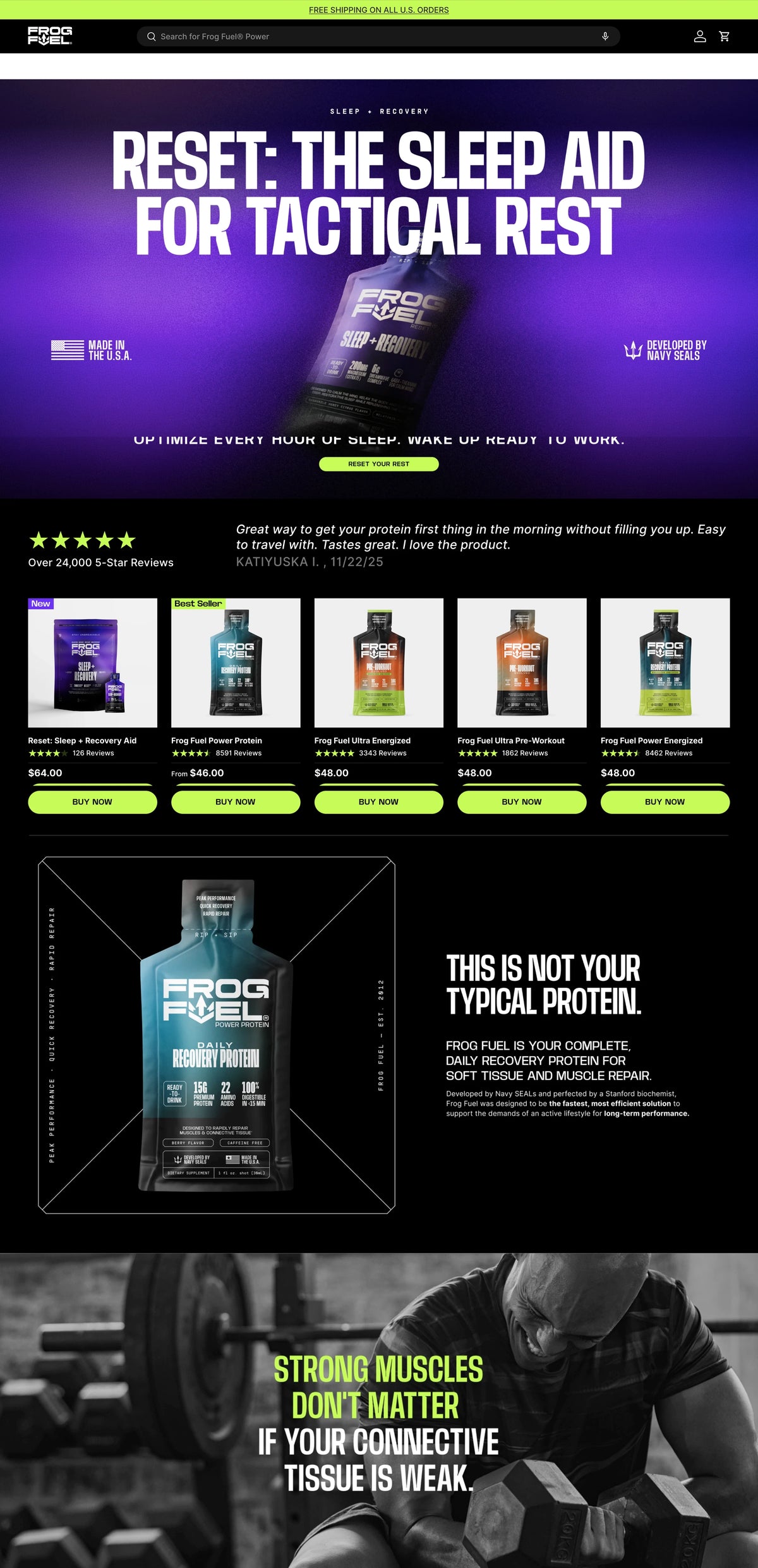 Shopify homepage design by Ultra Marketing Group