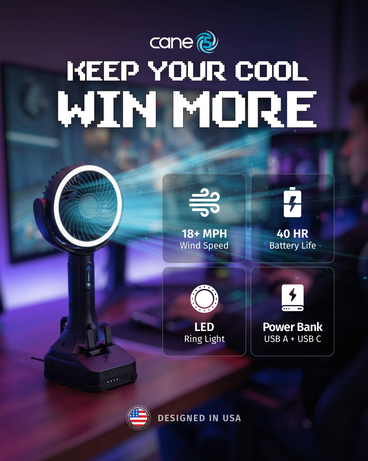 Gaming product paid social ad creative by Ultra Marketing Group