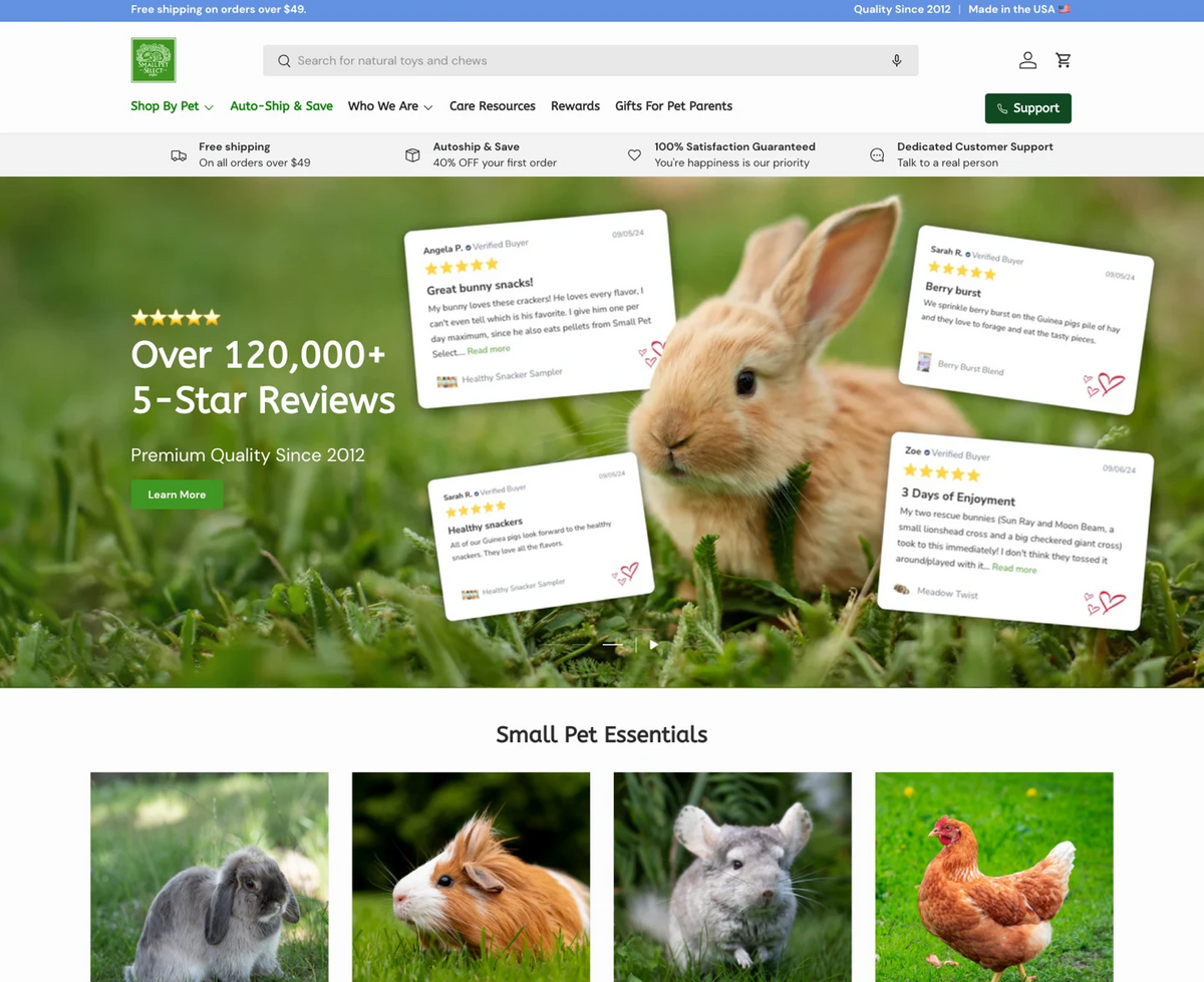 Shopify homepage design by Ultra Marketing Group