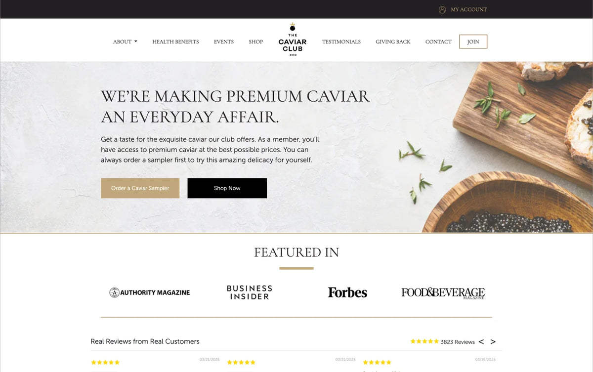 Shopify homepage design by Ultra Marketing Group