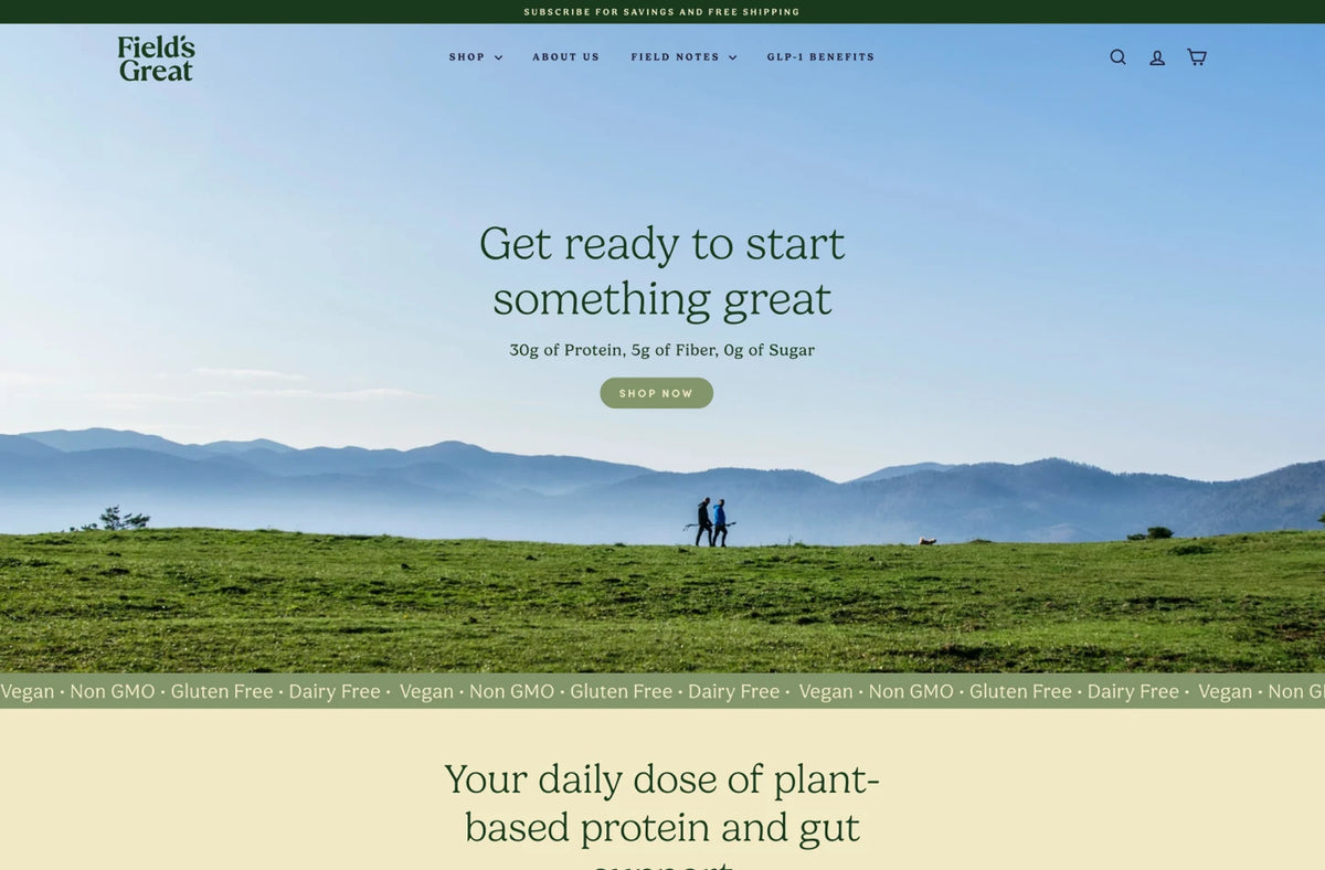 Shopify homepage design by Ultra Marketing Group